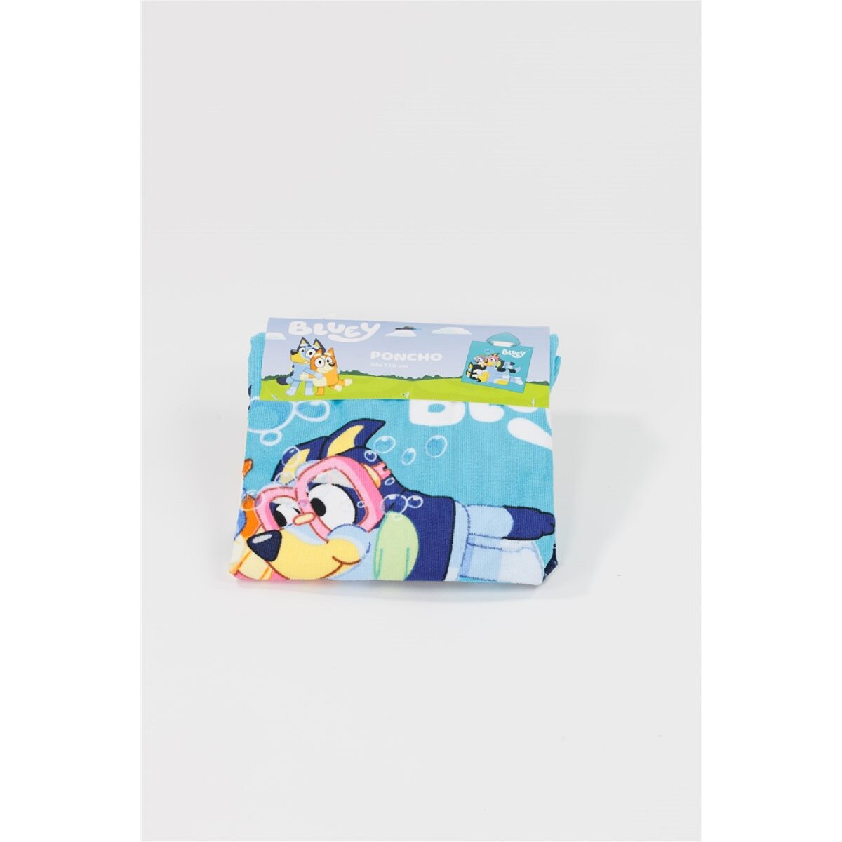 Bluey Kinder-Poncho – Weiches Badecape aus Polyester, 55x110 cm