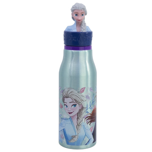 Disney Frozen Trinkflasche Aluminium, 690 ml, mit Sicherheitsverschluss
