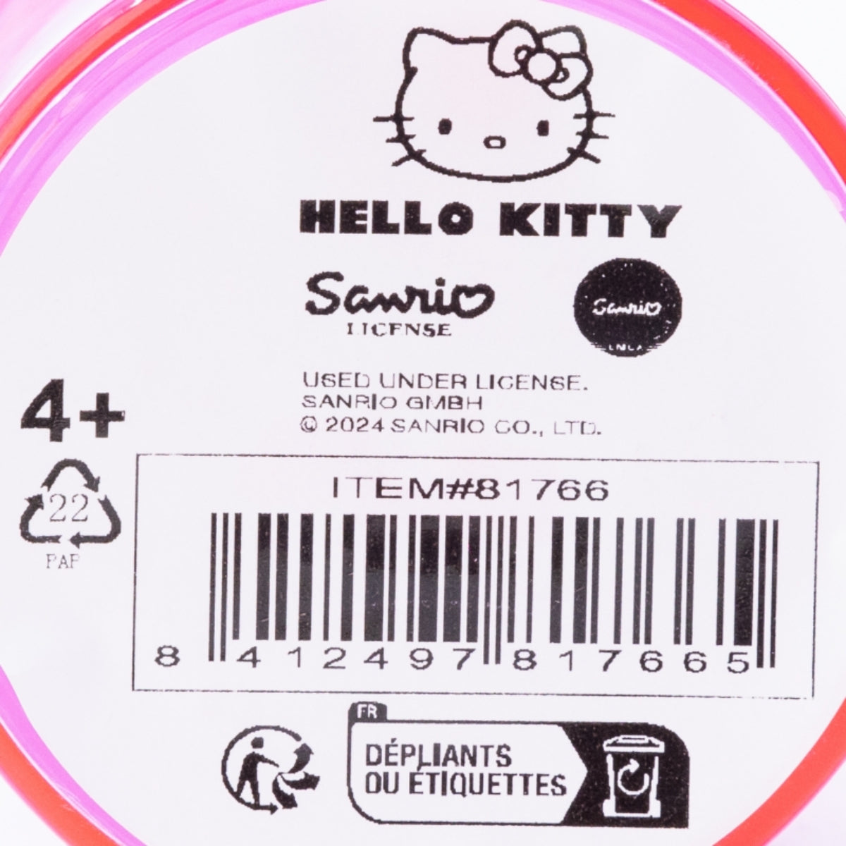 Stor Hello Kitty Trinkbecher – 3D Kinderbecher & Strohhalm-Tumbler 360 ml