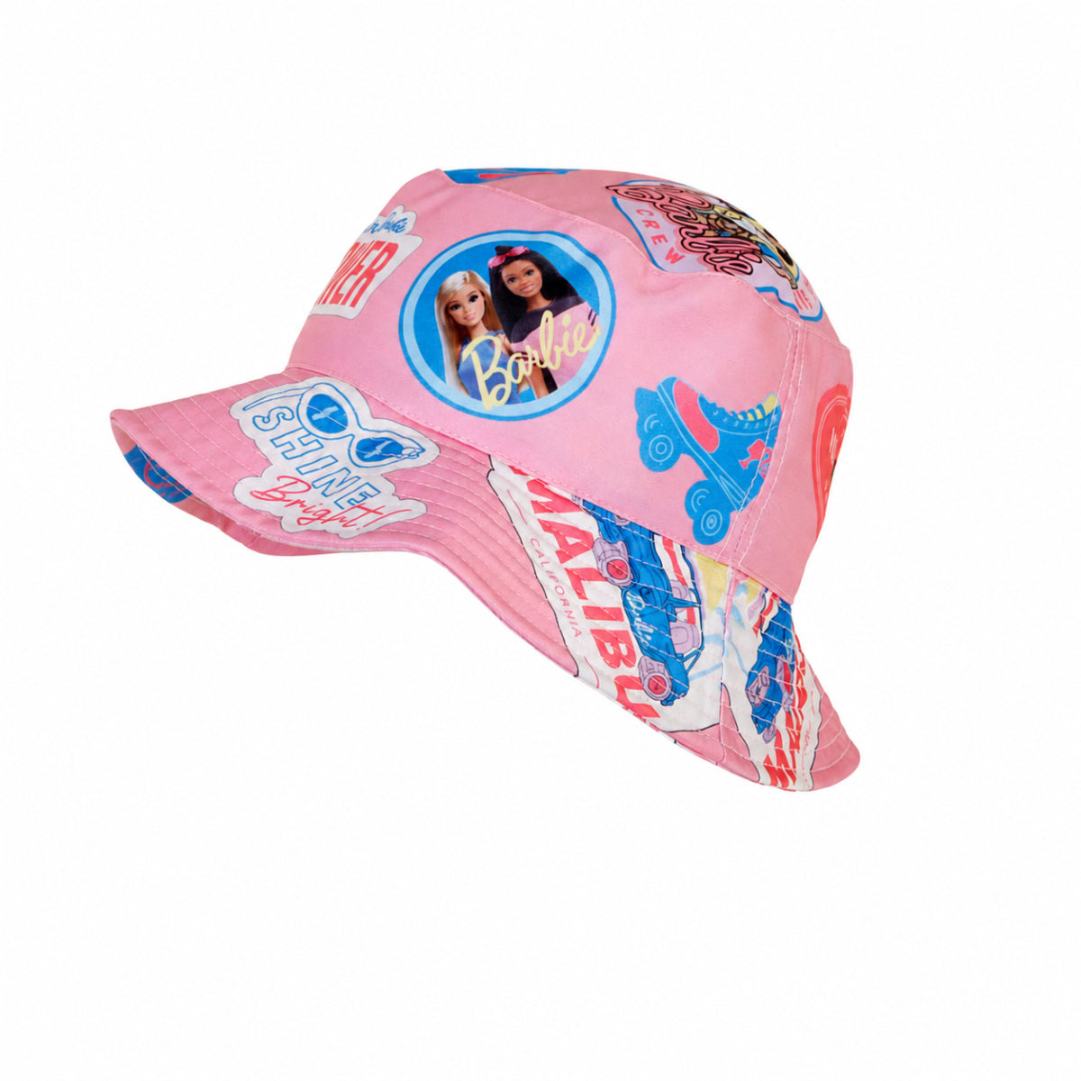 Barbie Malibu Kinder Fischerhut pink Größe 8 Jahre mit 50 cm Kopfumfang