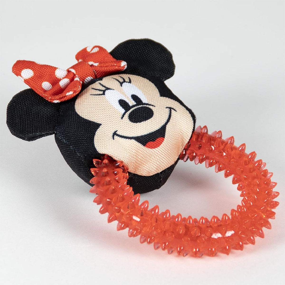 Disney Minnie Mouse Hundespielzeug – Beißring mit Quietscher & Zahnpflege