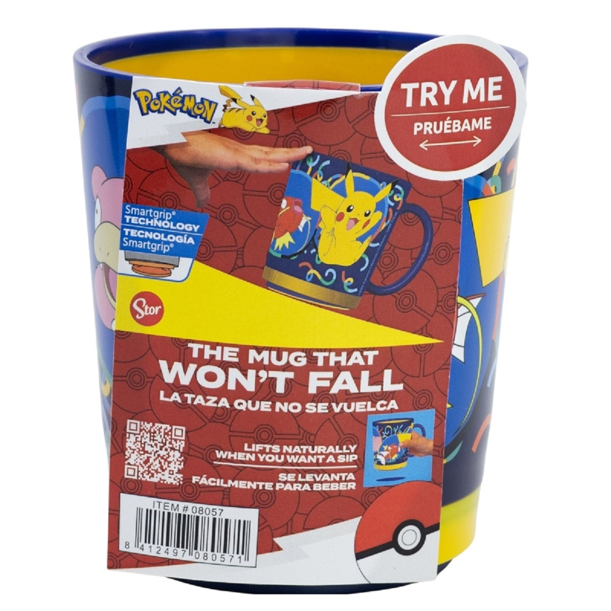 Pokemon Kippsicher Trinkbecher PP 410 ml – Drop Safe Plastikbecher mit Smartgrip-System