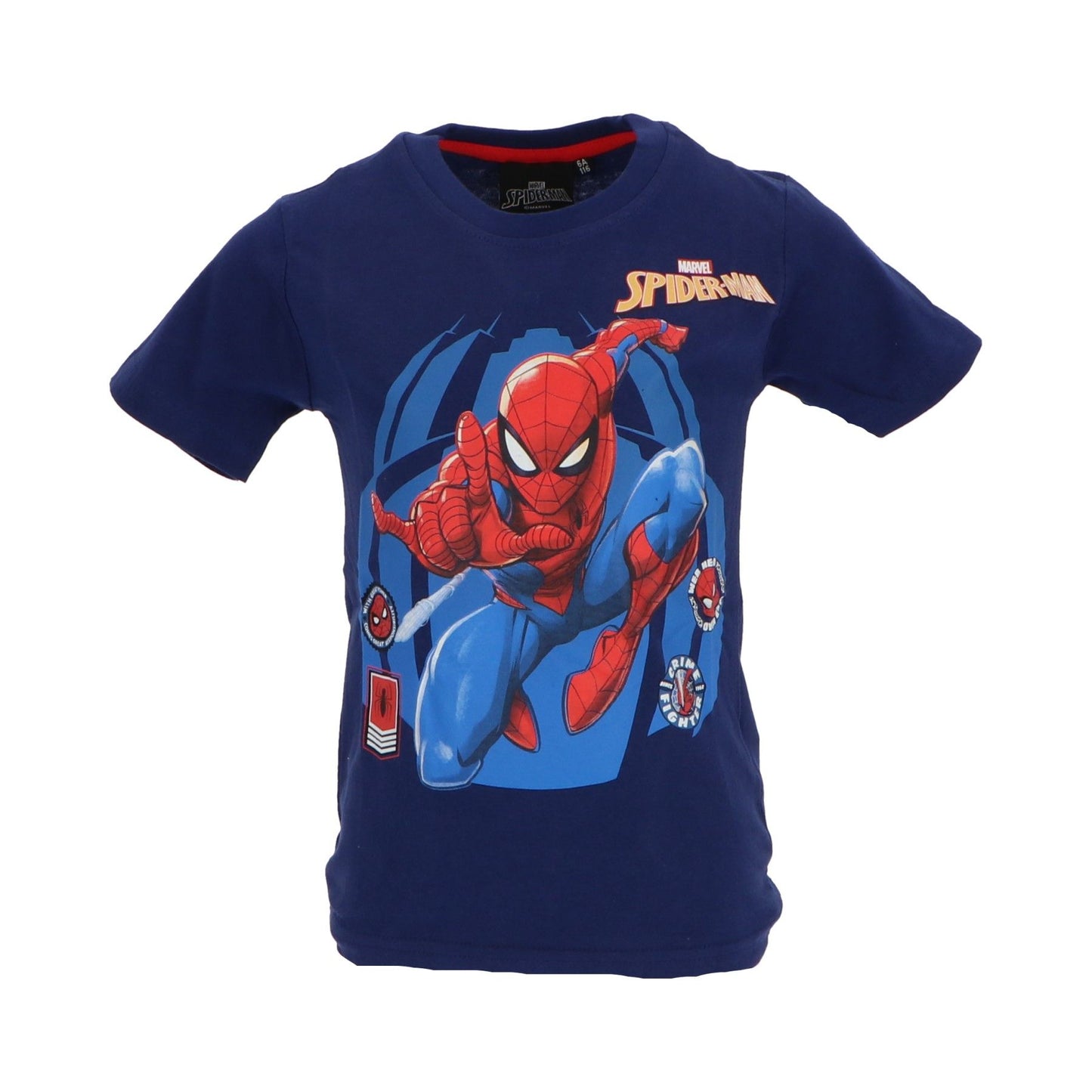 Spiderman T-Shirt für Kinder mit Print aus Baumwolle kurzarm