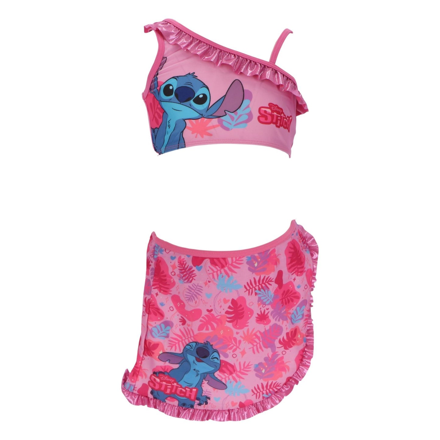 Lilo & Stitch Kinder Bikini mit Sarong Badebekleidung Badeanzug
