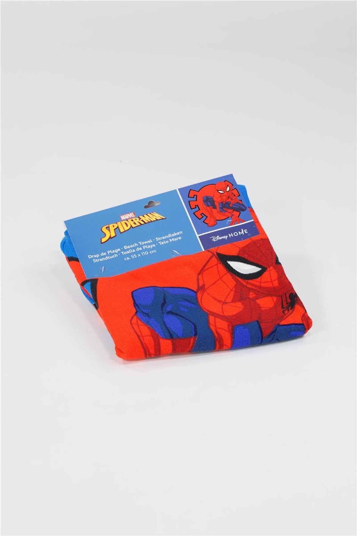 Spiderman Kinder Badeponcho mit Kapuze aus Polyester 55 x 110 cm