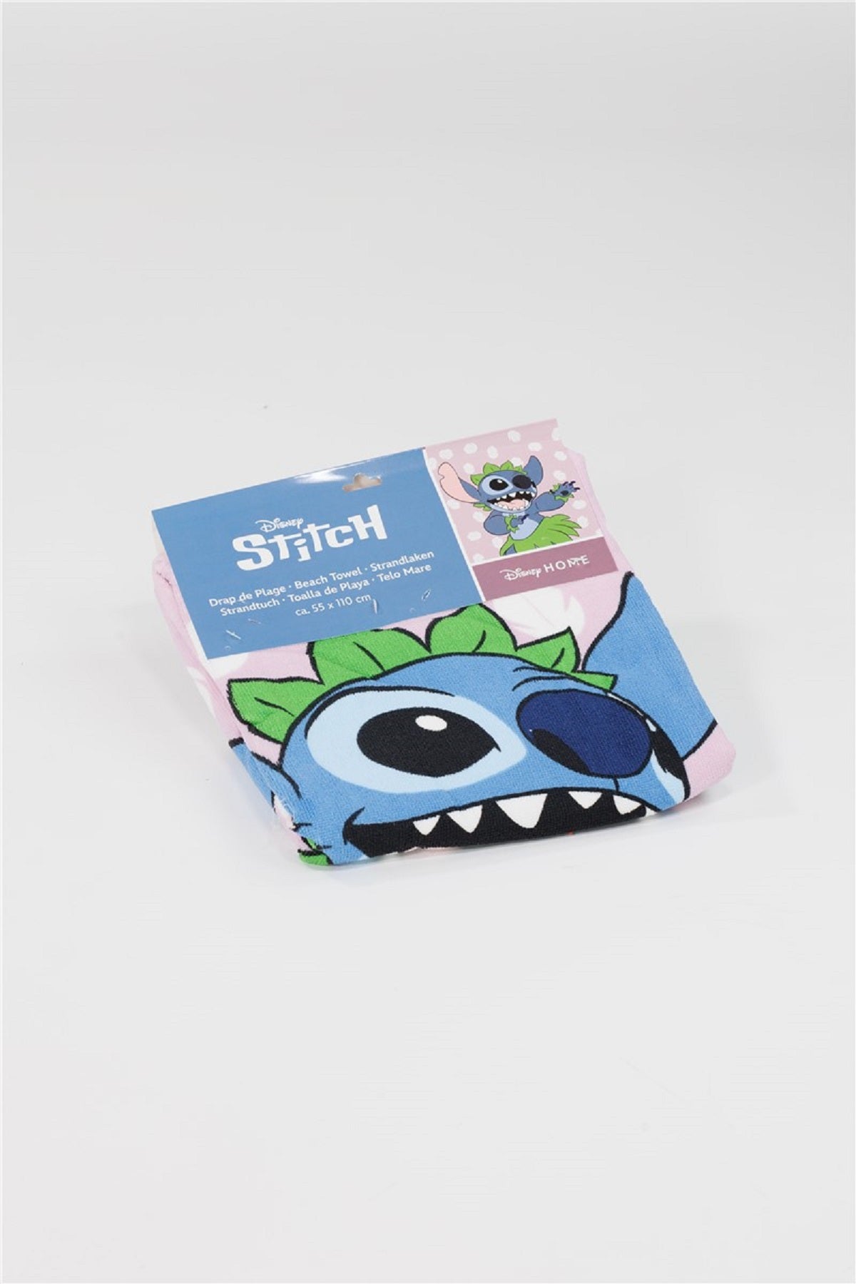 Lilo & Stitch Kinder Badeponcho mit Kapuze Strandponcho aus Polyester 55 x 110 cm