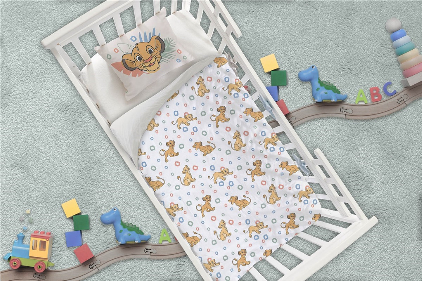 Der König der Löwen Bettwäsche-Set – 1x Deckenbezug 100x140 & 1x Kissenbezug 40x60 cm für Kinder