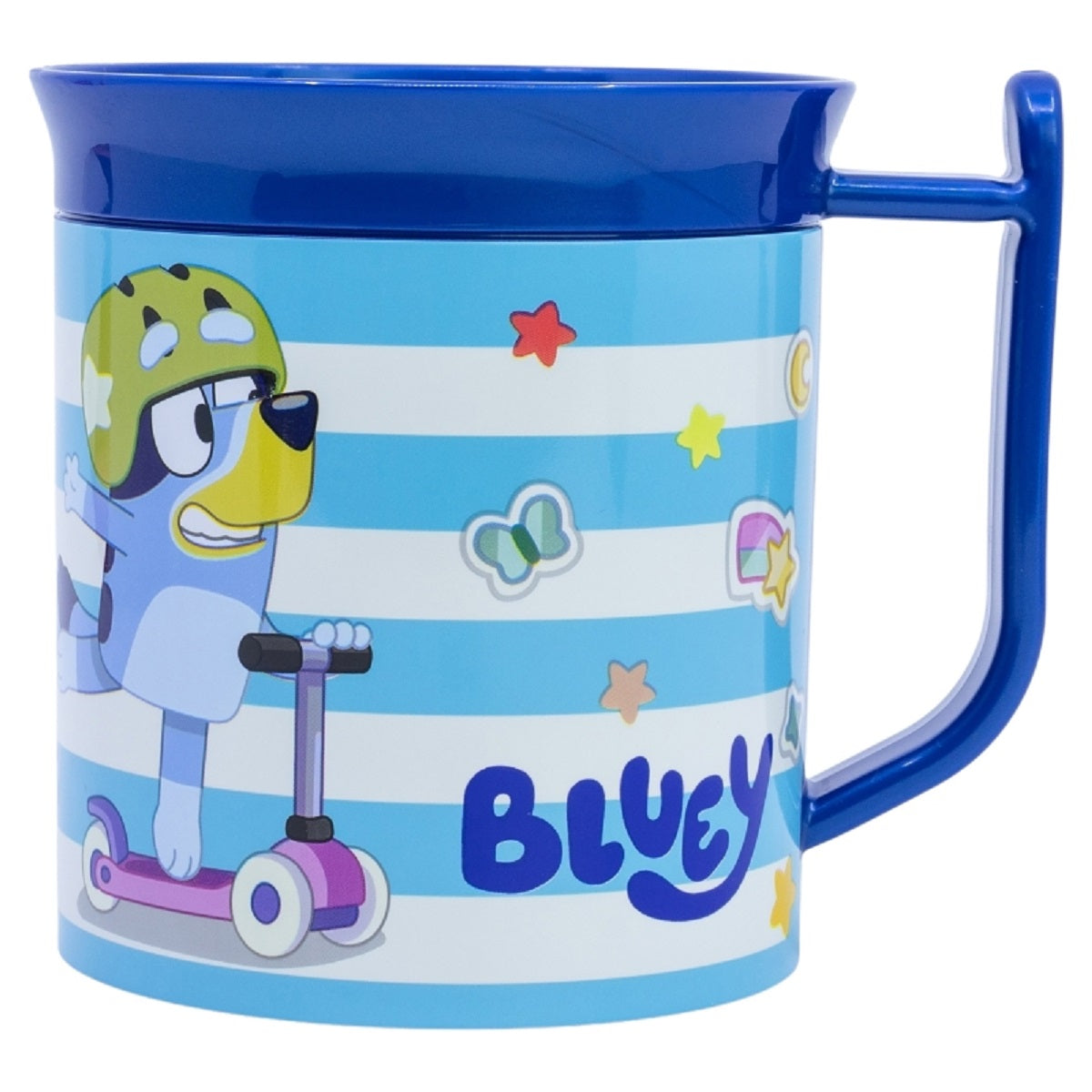 Bluey Becher Mikrowellengeeigneter Kunststoffbecher 400 ml – Motivbecher für Kinder