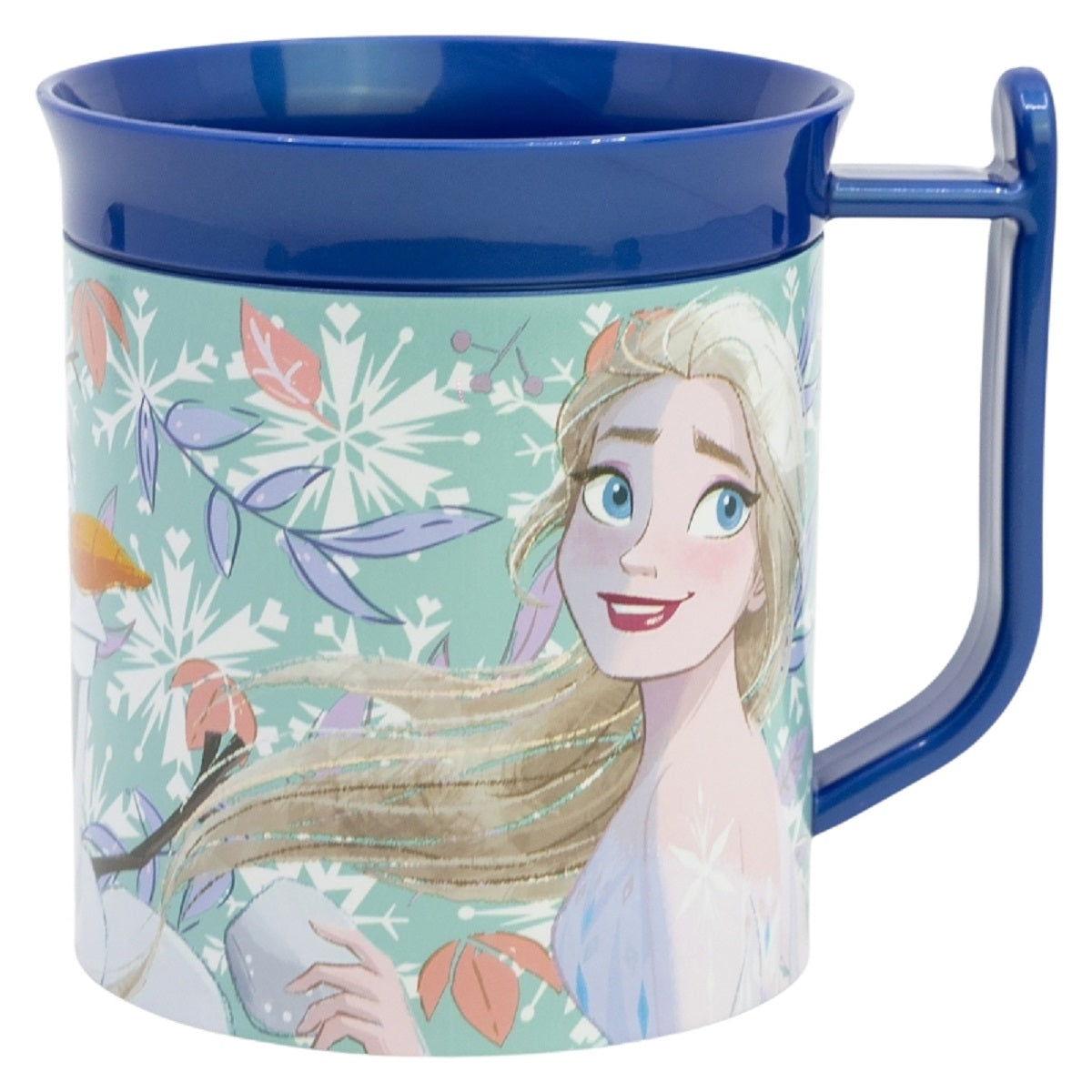 Disney Frozen Becher Mikrowellengeeigneter Kunststoffbecher 400 ml – Motivbecher für Kinder