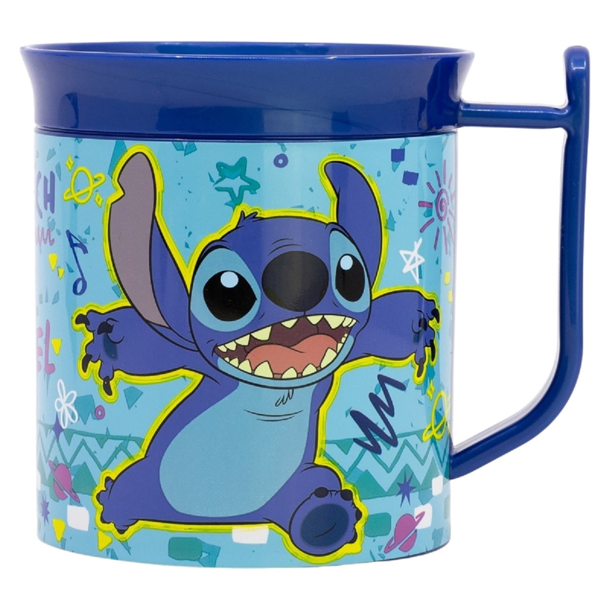 Lilo & Stitch Becher Mikrowellengeeigneter Kunststoffbecher 400 ml – Motivbecher für Kinder