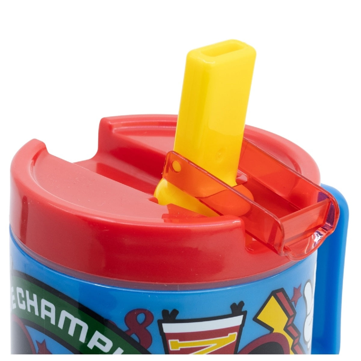 Disney Mickey Mouse Becher Mikrowellengeeigneter Kunststoffbecher 530  ml mit Schraubdeckel – Motivbecher für Kinder