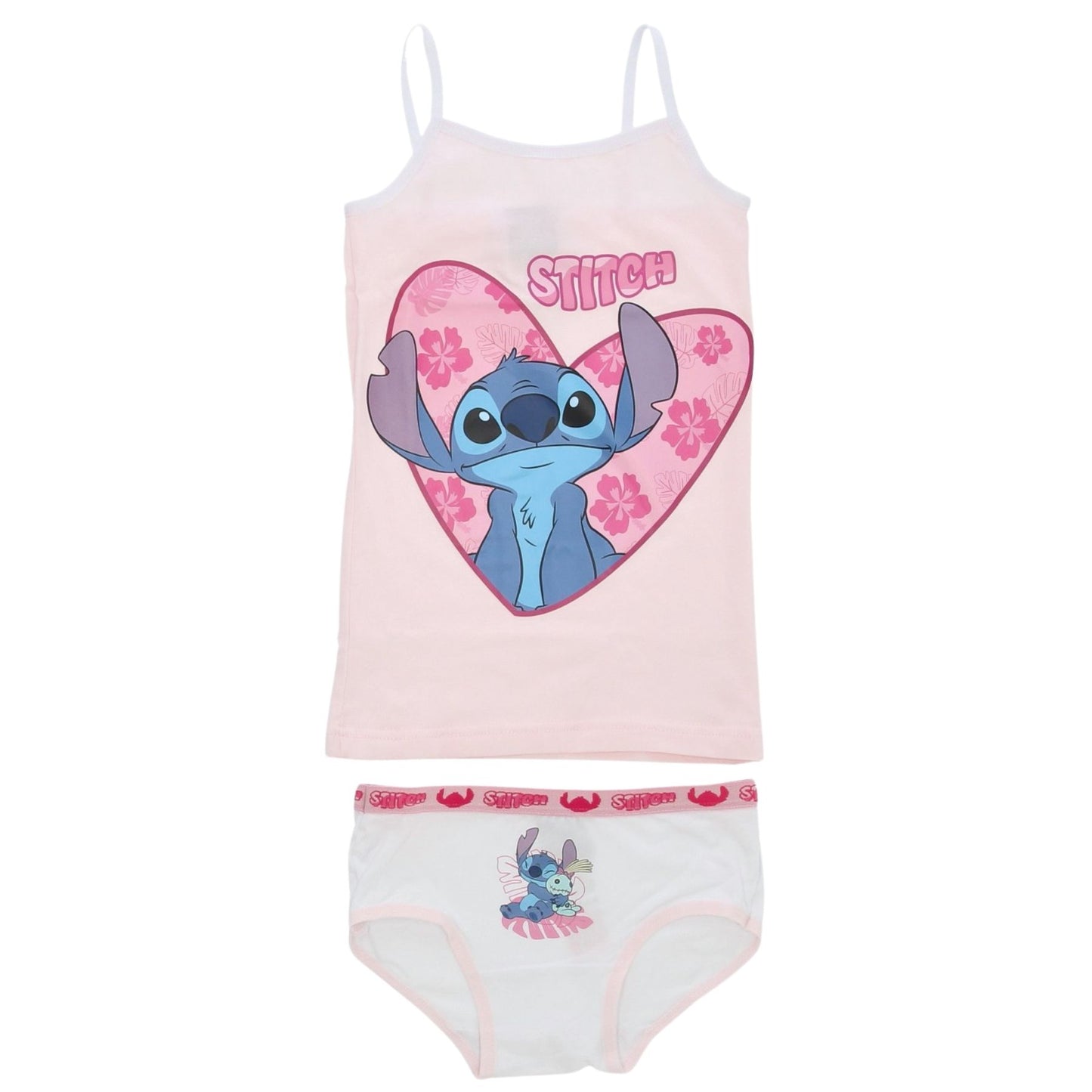 Lilo & Stitch Unterwäsche-Set für Mädchen – Unterhemd & Slip aus Baumwolle