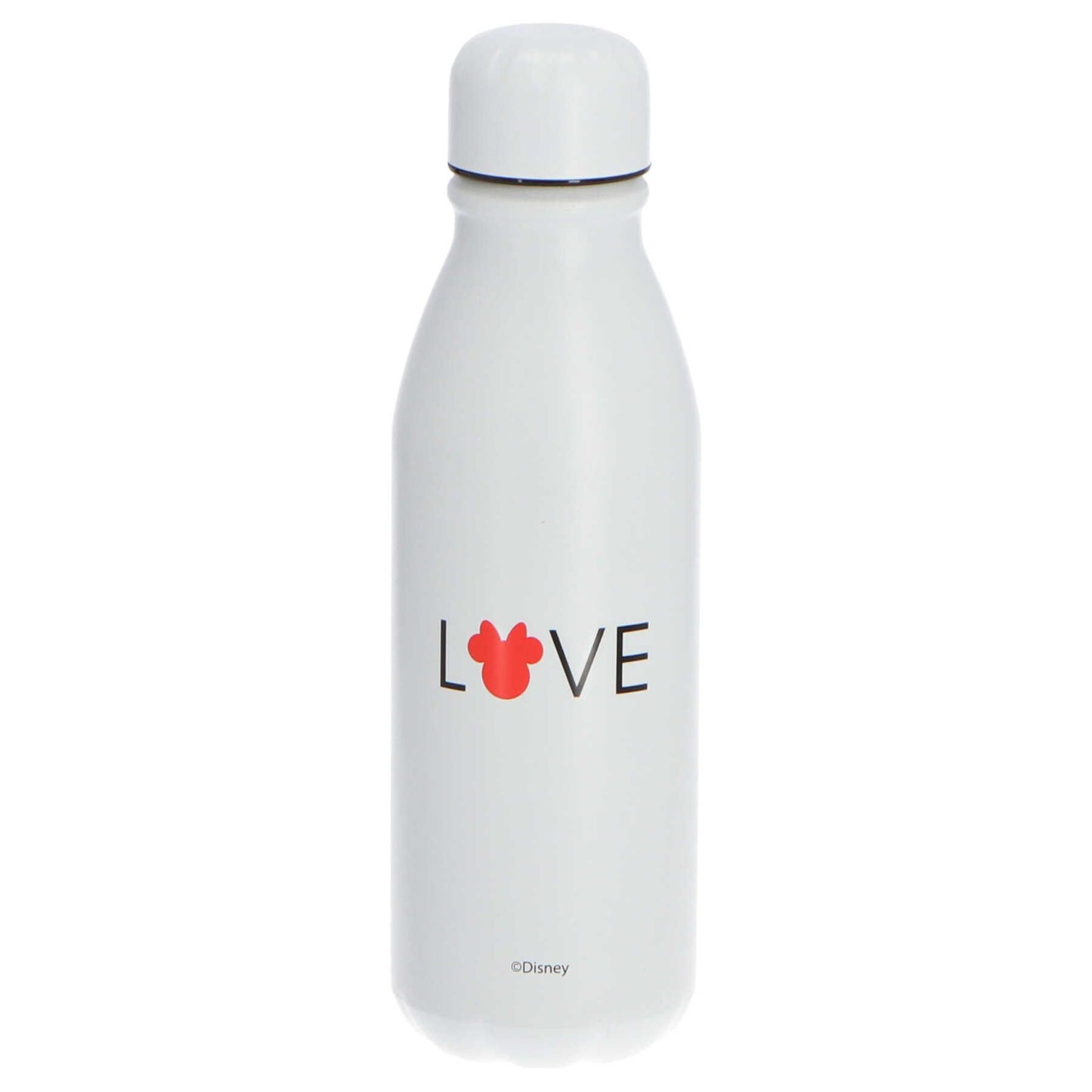 Minnie Mouse Trinkflasche Behälter für Getränke aus Aluminium 600 ml Volumen in Weiß