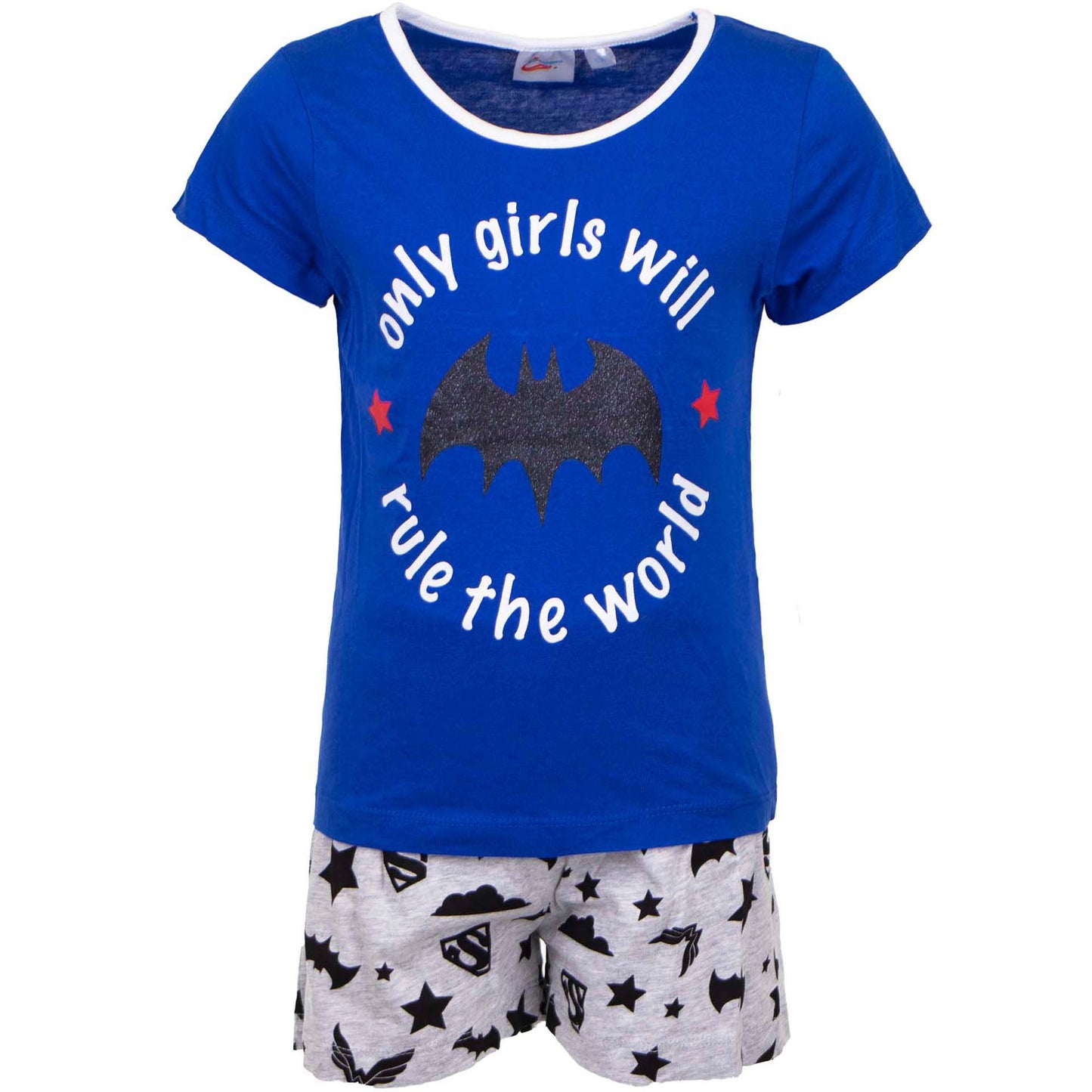 Batman shortama aus Baumwolle Kurzer Schlafanzug Pyjama-Set Sommerpyjama für Kinder