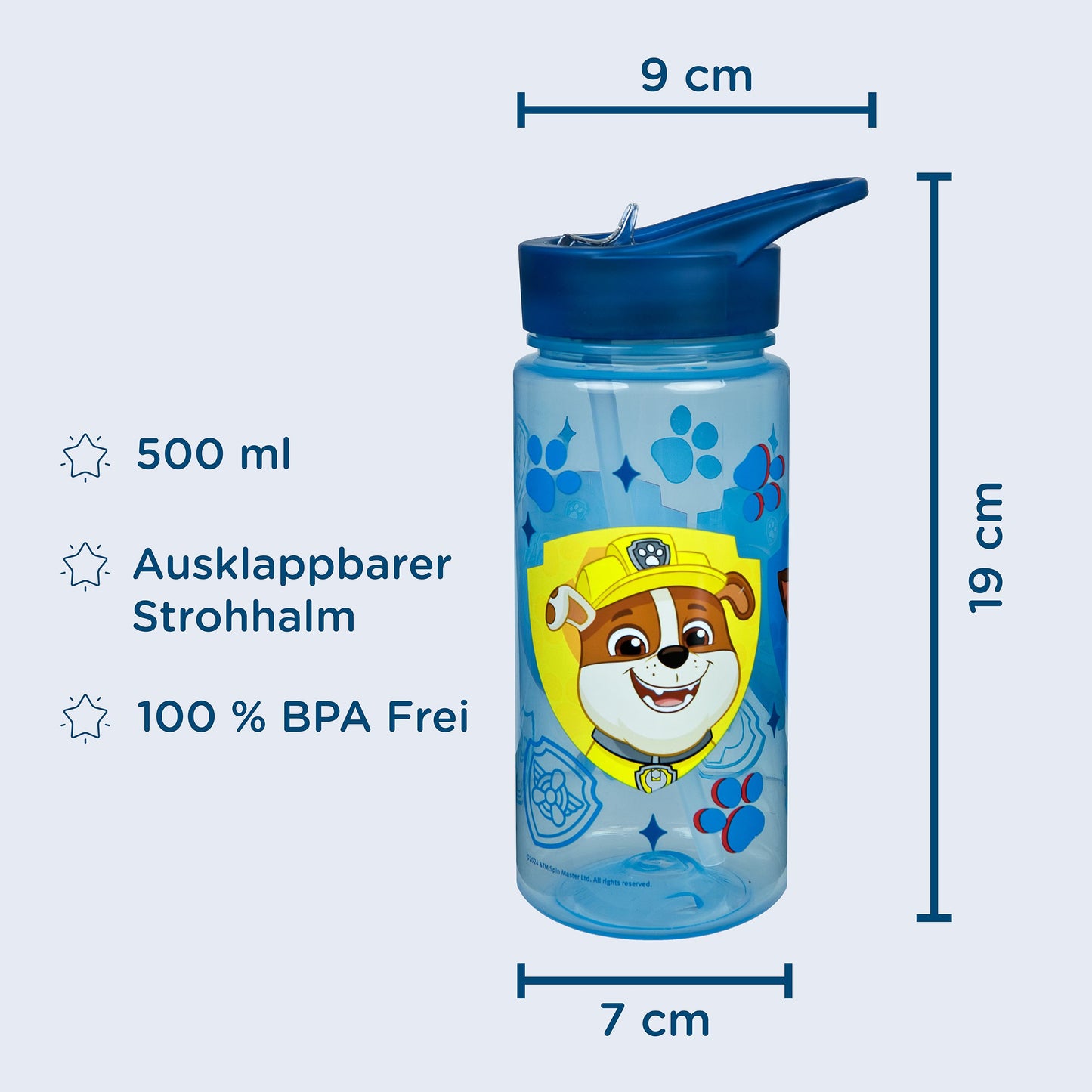 Paw Patrol Aero-Getränkeflasche 500 ml – Praktische Trinkflasche für Kinder