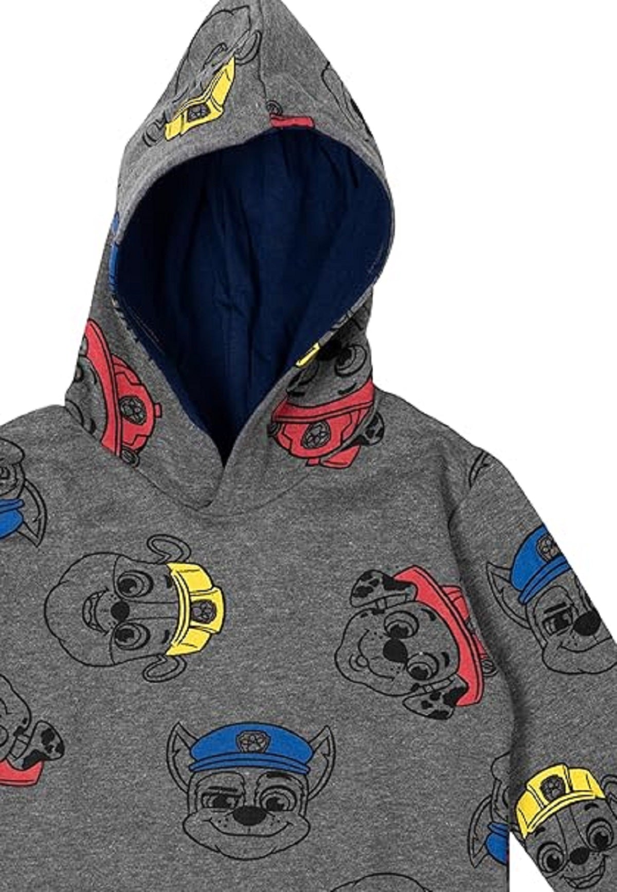 Paw Patrol Hoodie für Jungen Kapuzenpullover Pullover mit Kapuze Sweatshirt grau 86/92