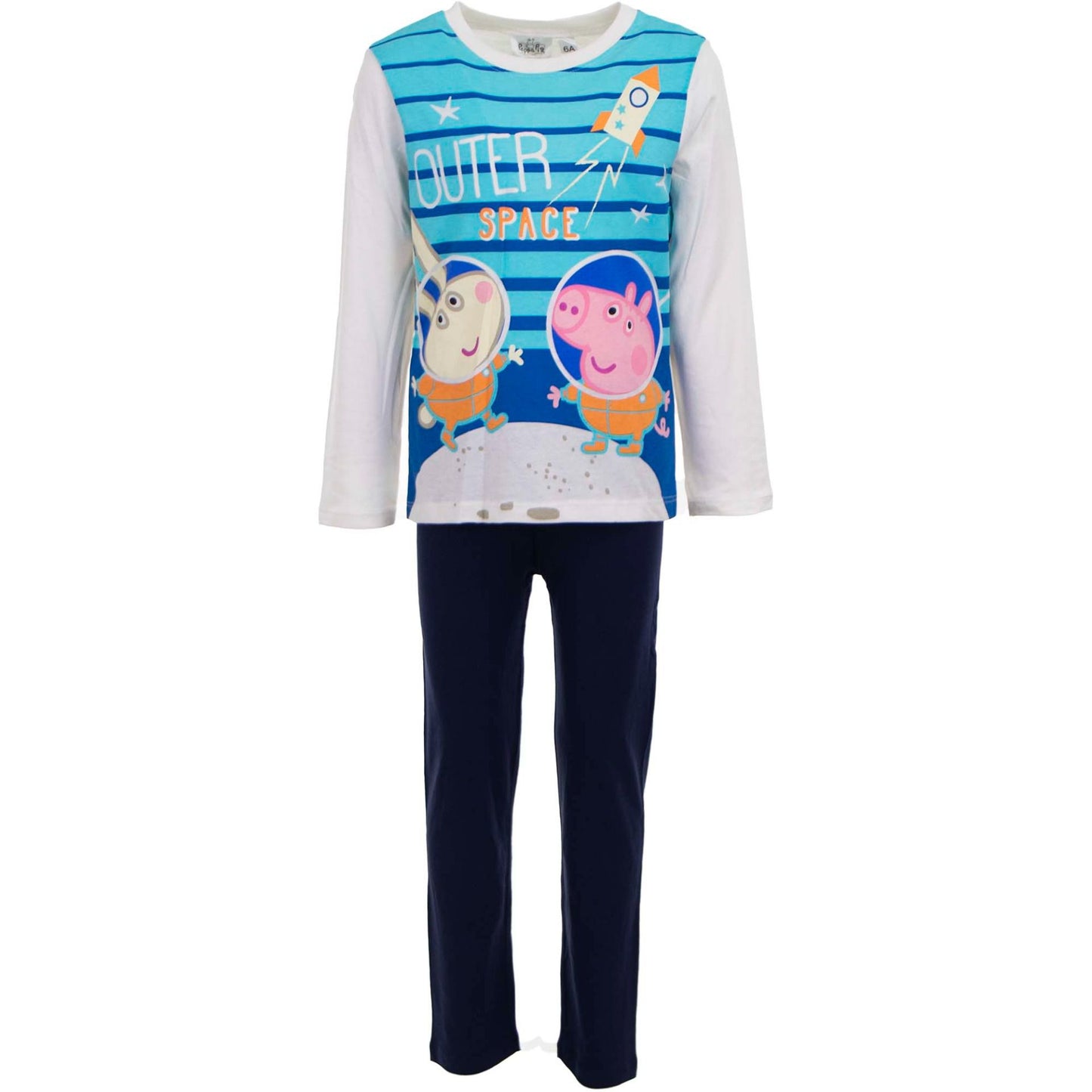 Peppa Pig Schlafanzug aus Baumwolle Komfortabler Nachtanzug Homewear Pyjama für Kinder