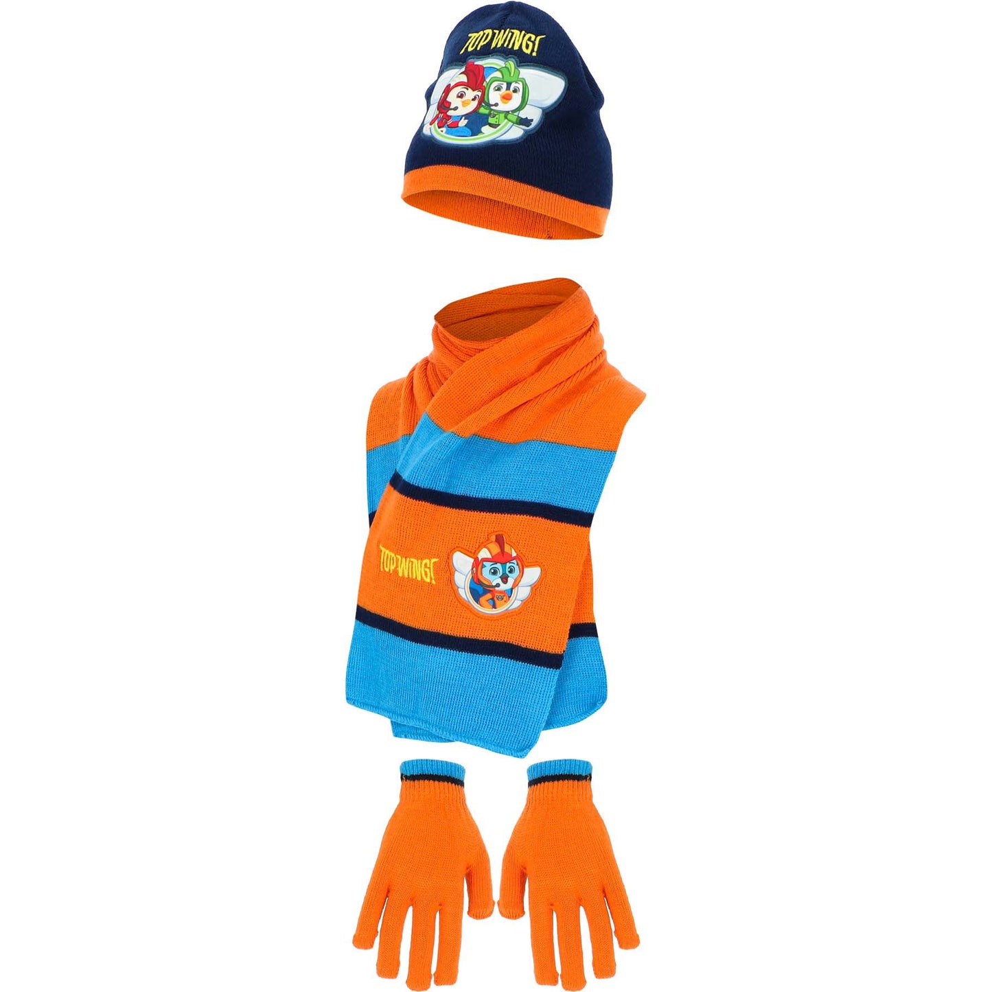 Top Wing Set mit Mütze Schal und Handschuhen 44/46 für Kinder