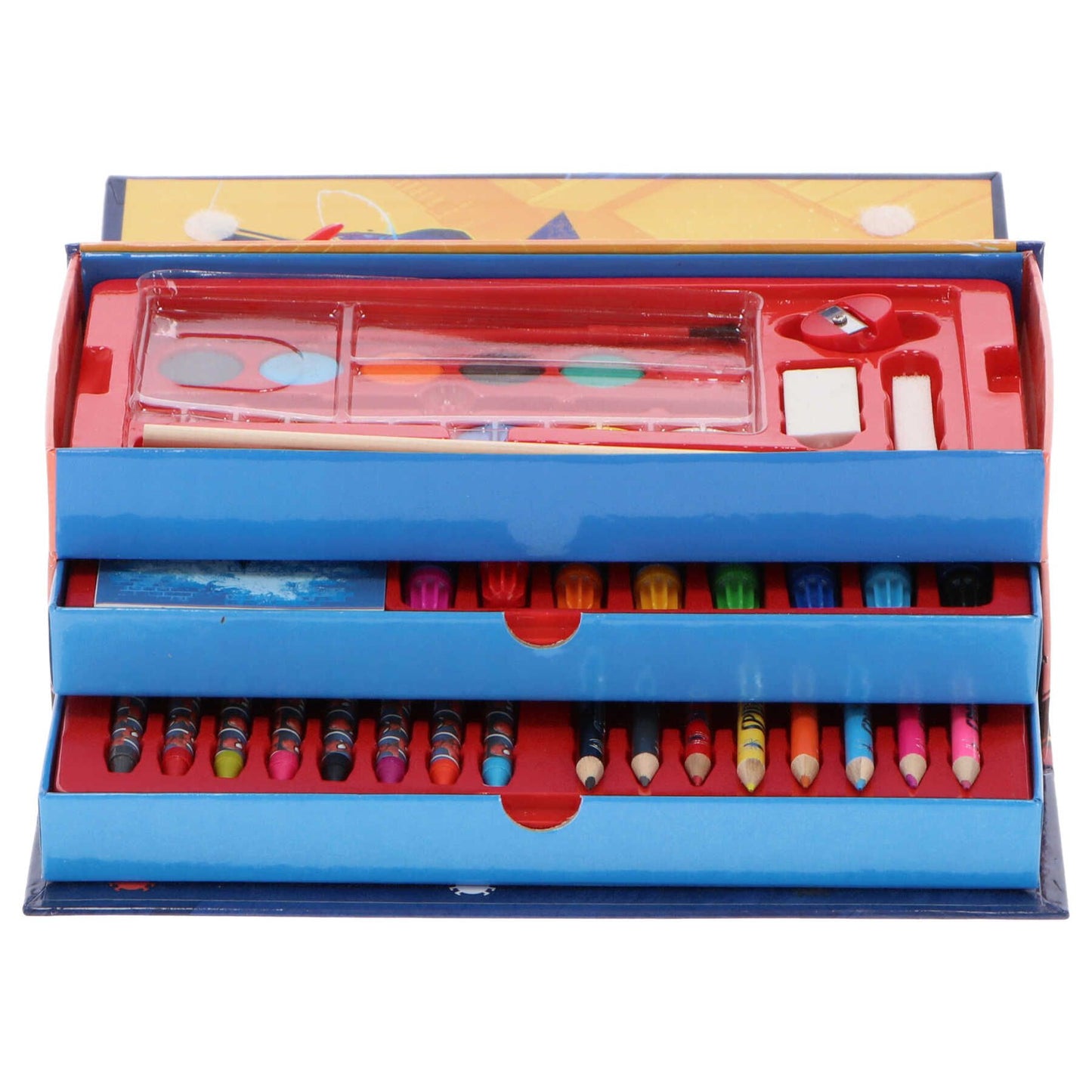 Spiderman Schreib und Mal set – Kreatives Set Kompaktes Set mit Stiften und Zubehör