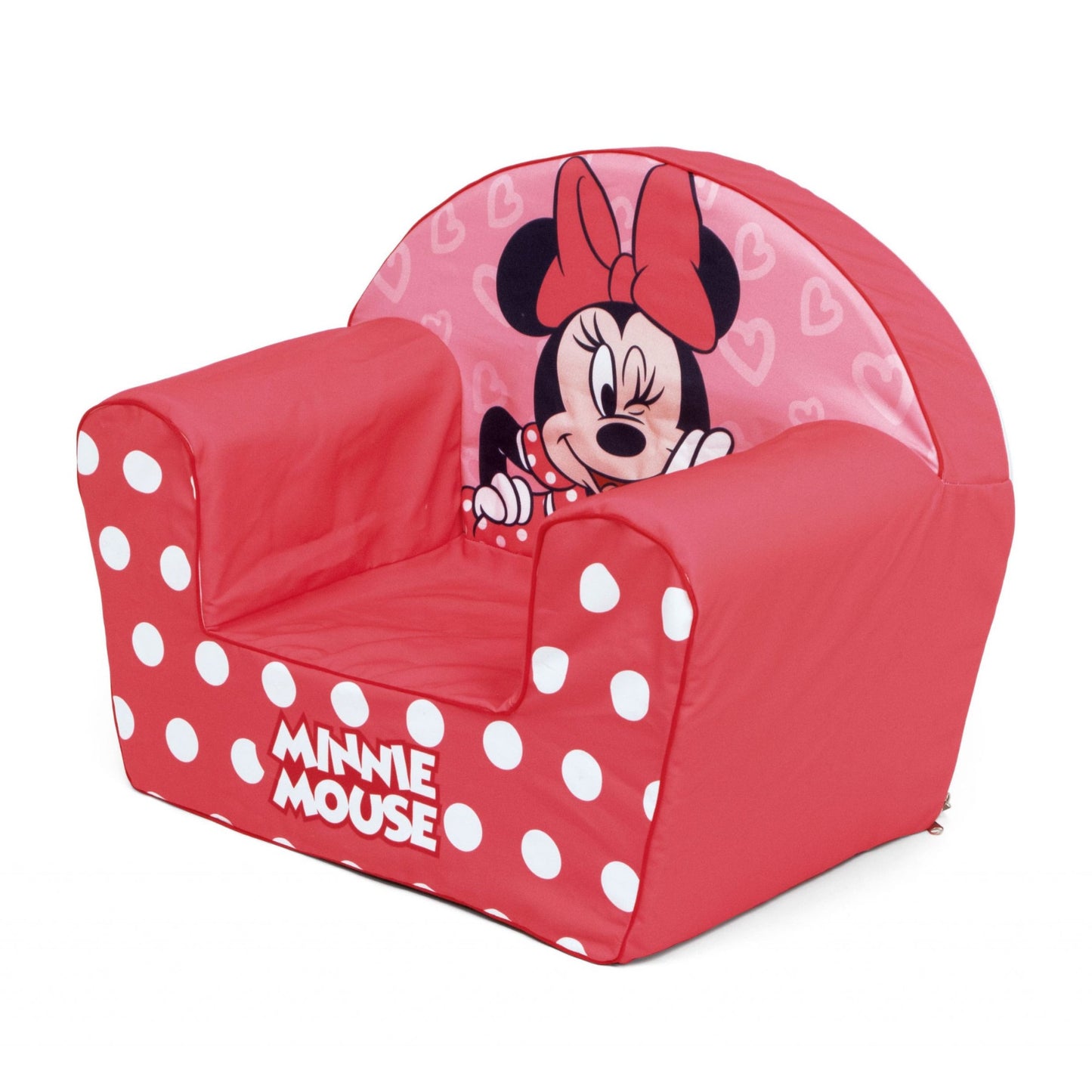 Minnie Mouse Kinder-Schaumsessel – Bequemer Sessel mit abnehmbarem Polyesterbezug
