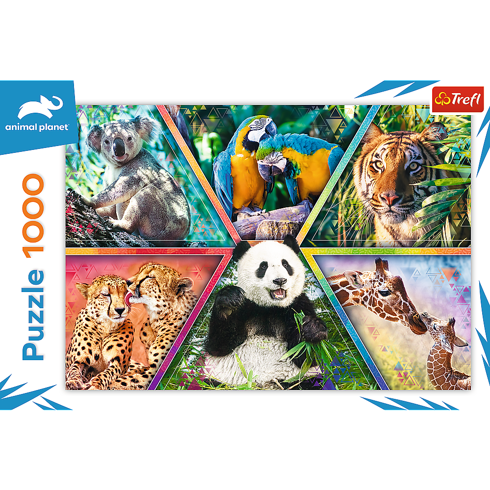 1000 Teile Puzzle Animal Kingdom Lebendige Tiermotive für Puzzler
