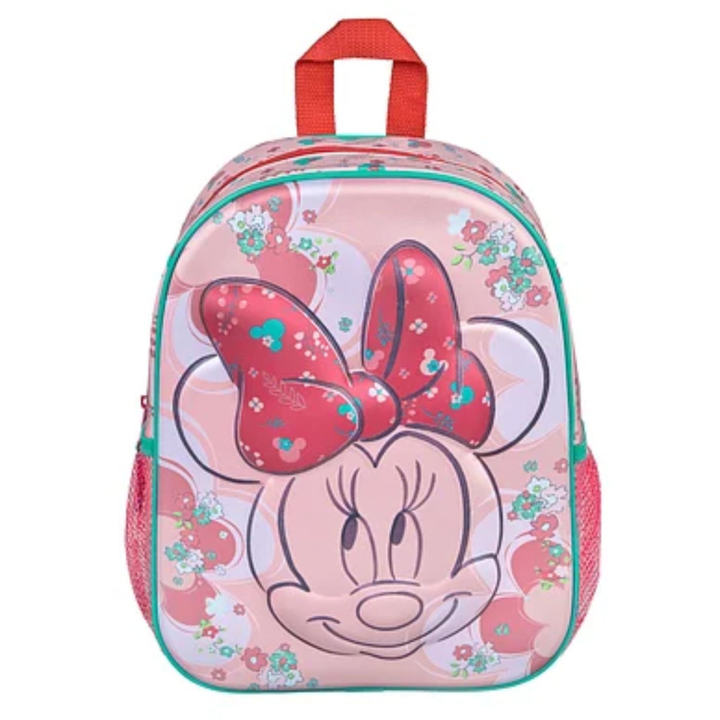 Disney Minnie Mouse 3D Kinder Rucksack – Schultasche mit großem Hauptfach und Reißverschluss