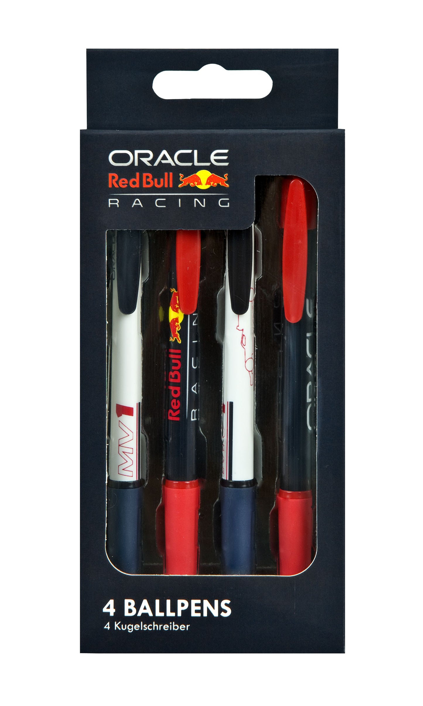 Red Bull Ballpoint Pen Set – 4 Stifte in der Max Verstappen Edition