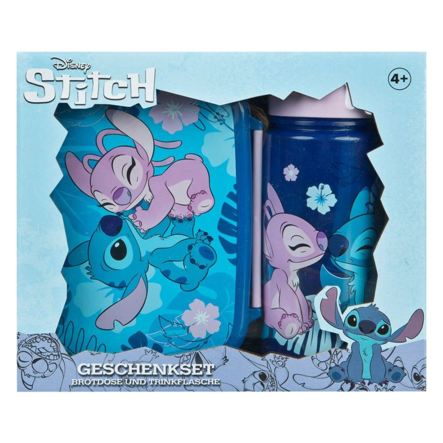 Disney Lilo & Stitch Lunchpaket – Brotdose & Trinkflasche 500 ml Kinder
