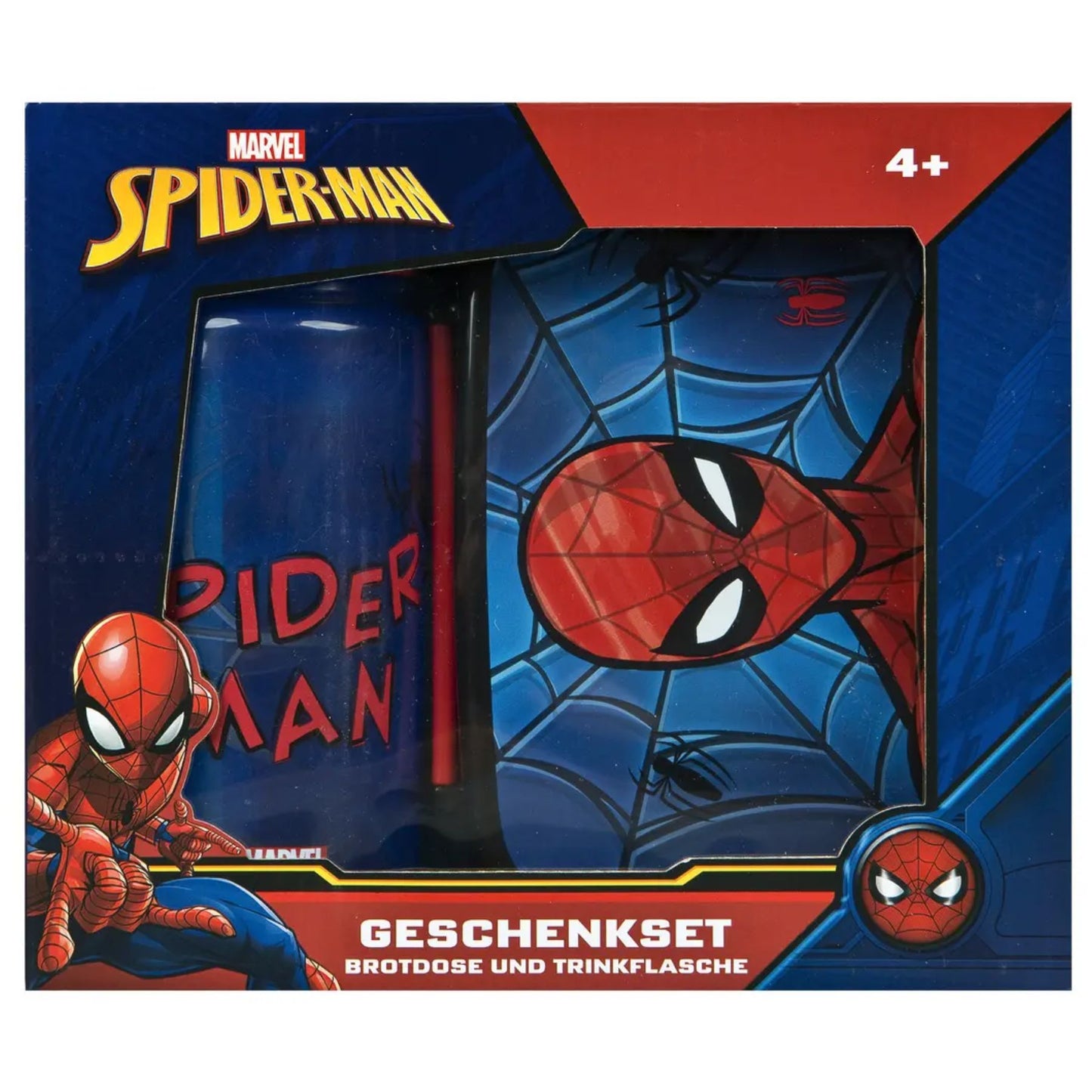 Spiderman Set – Lunchpaket und Wasserflasche für kleine Superhelden