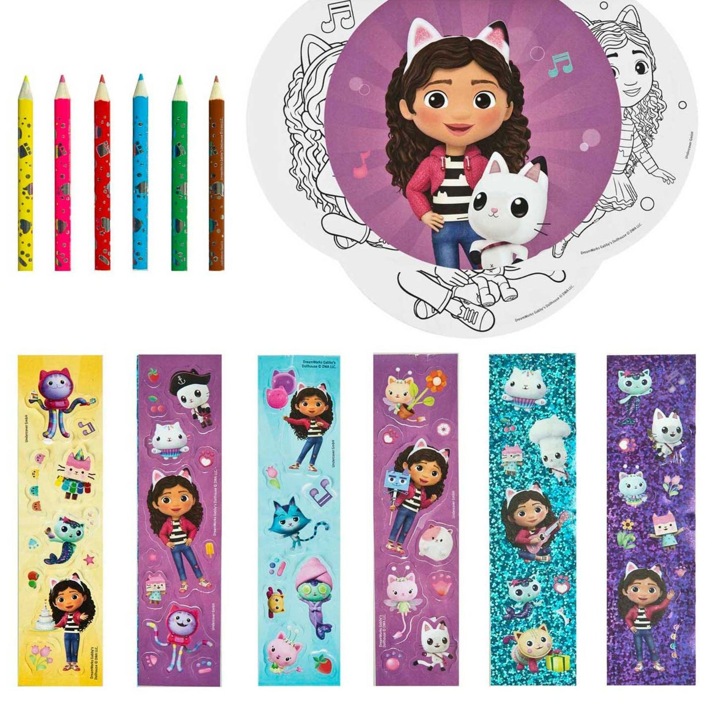 Gabby's Dollhouse Färbeset für Kinder für kreatives Malen und Basteln