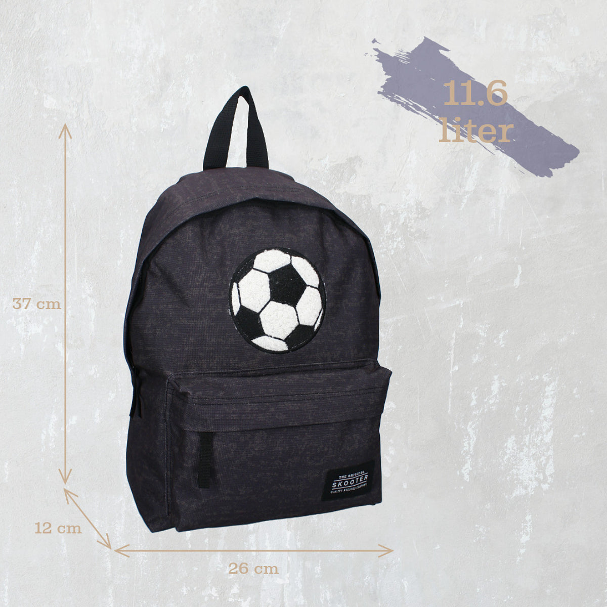 Skooter Rucksack Daring Dudes Tasche Blau mit Fronttasche Schulrucksack