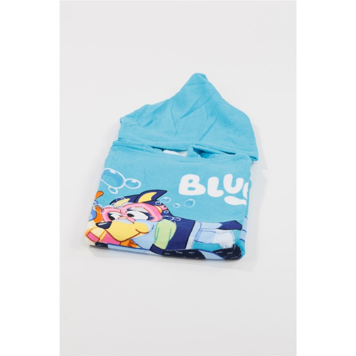 Bluey Kinder-Poncho – Weiches Badecape aus Polyester, 55x110 cm