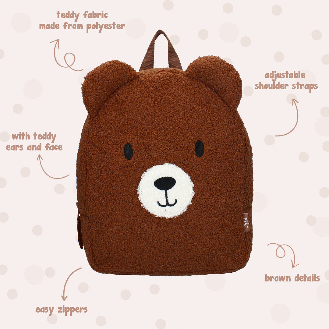 Prêt Rucksack Kinder – Forest Fables Teddy-Rucksack Bär Kuscheltieroptik