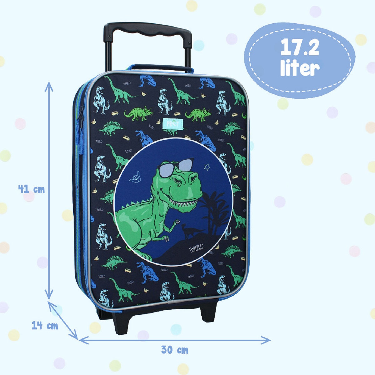 Prêt Kinder-Trolley Made To Roll – Koffer mit Dinosaurier-Motiv