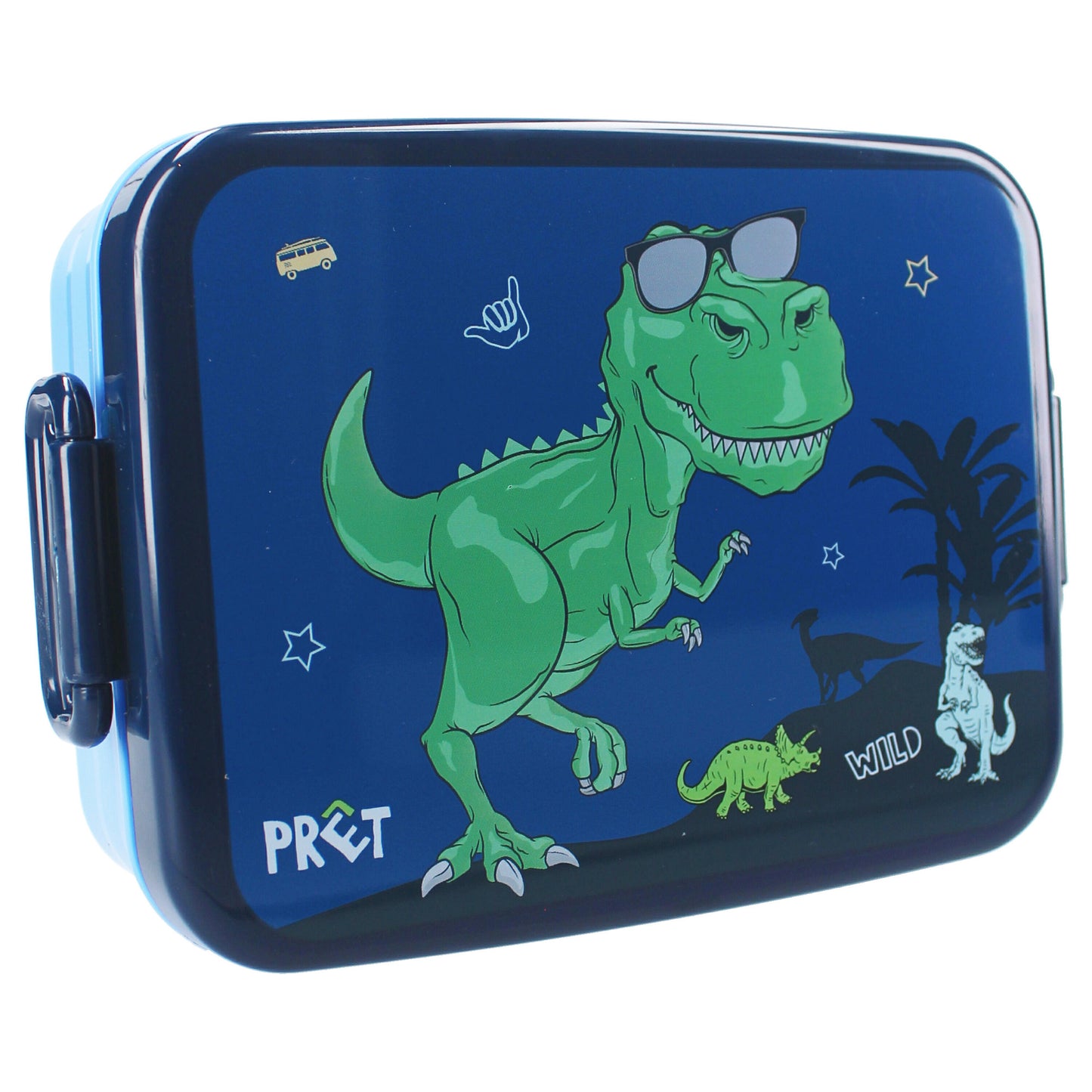 Prêt Lunch Bunch Brotdose 16x13x5 cm Abenteuerliches Design für kleine Dino-Fans