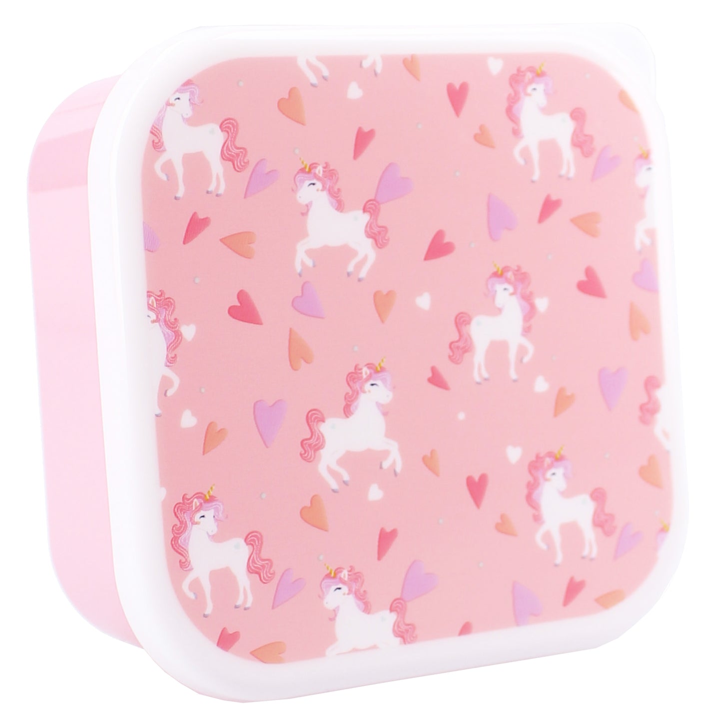 Prêt Snackbox Lunchbox 3-in-1 – Einhorn Design, stapelbare Behälter für Kinder