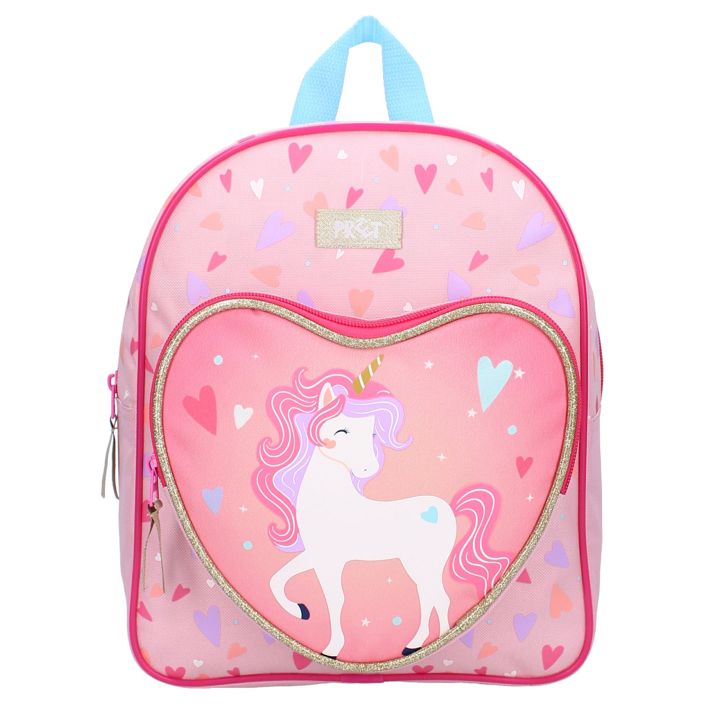 Prêt Rucksack Kinder – Happy Go Lucky Einhorn Rucksack Rosa mit Herzfach