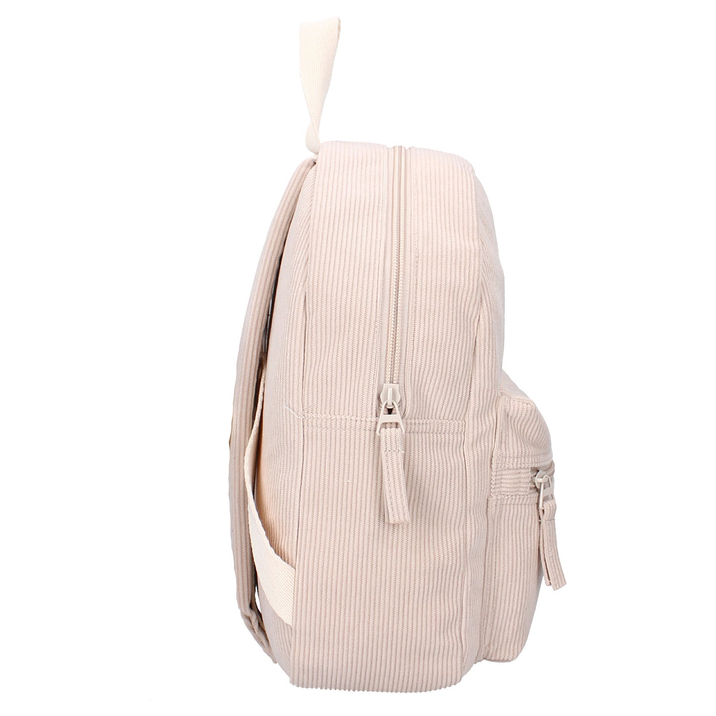 Prêt Rucksack Ridge And Row – Beiger Kinder Rucksack aus Rippstoff 31x26x9 cm