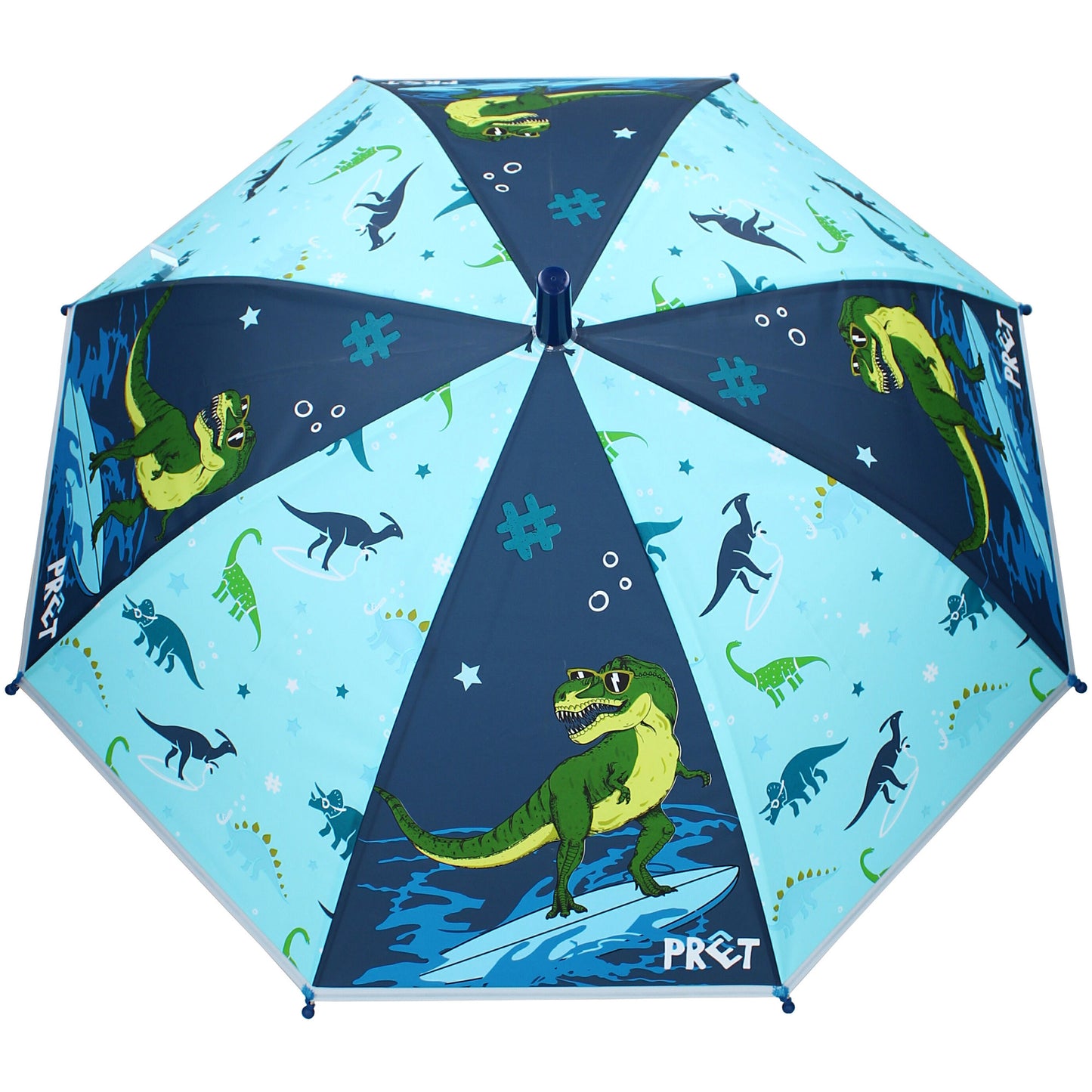 Prêt Regenschirm Kinder – Rainbows & Daydreams Dino-Schirm Blau