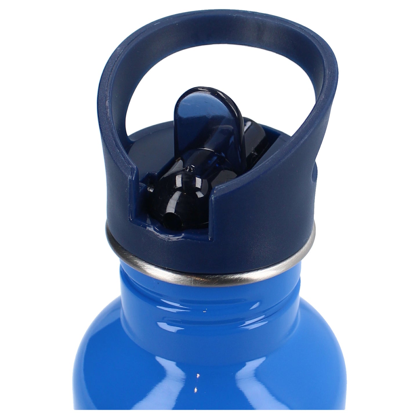 Prêt Trinkflasche Kinder – 500 ml Dino Blau mit Strohhalm