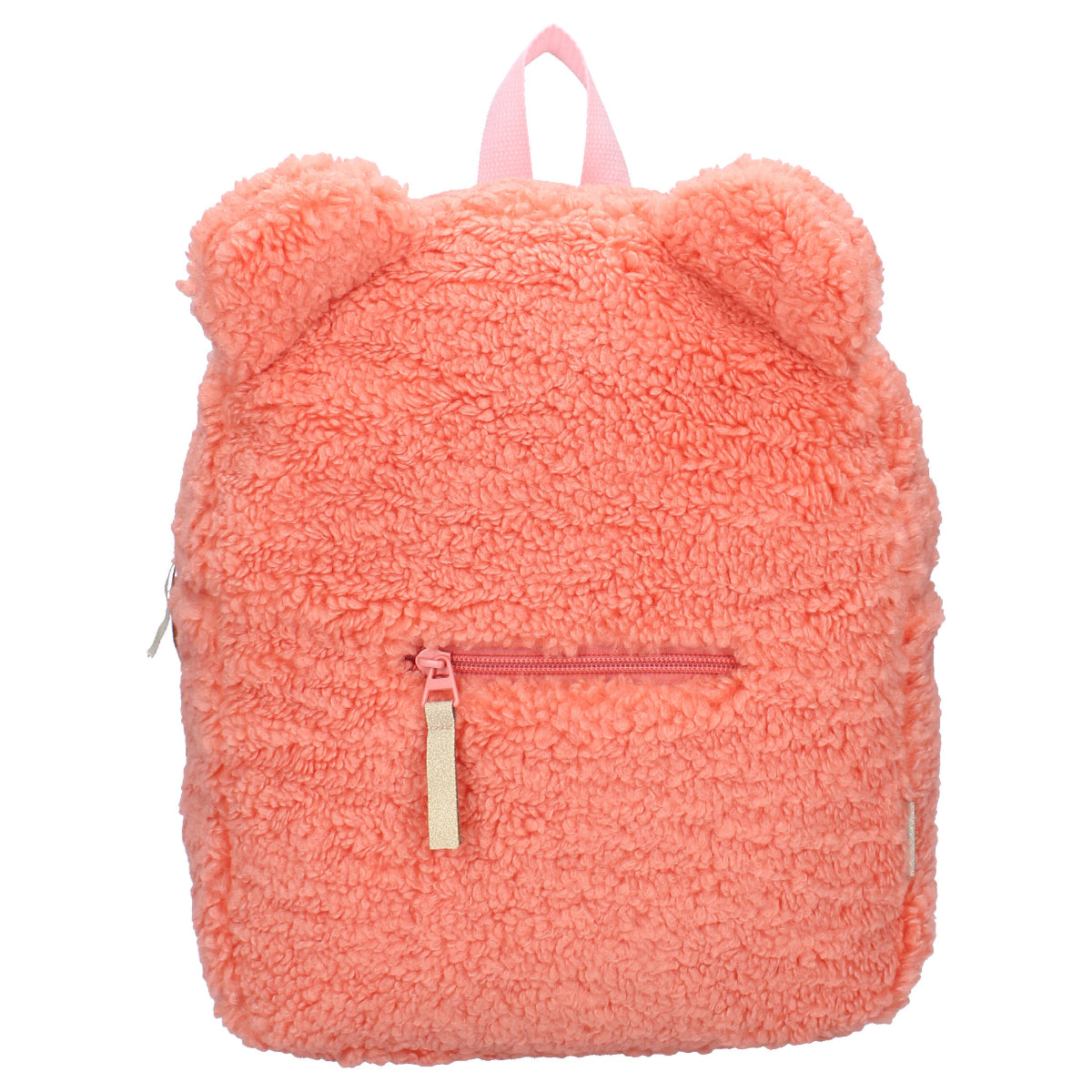 Prêt Kinderrucksack Teddy – Weicher Tagesrucksack in Peach mit verstellbaren Trägern