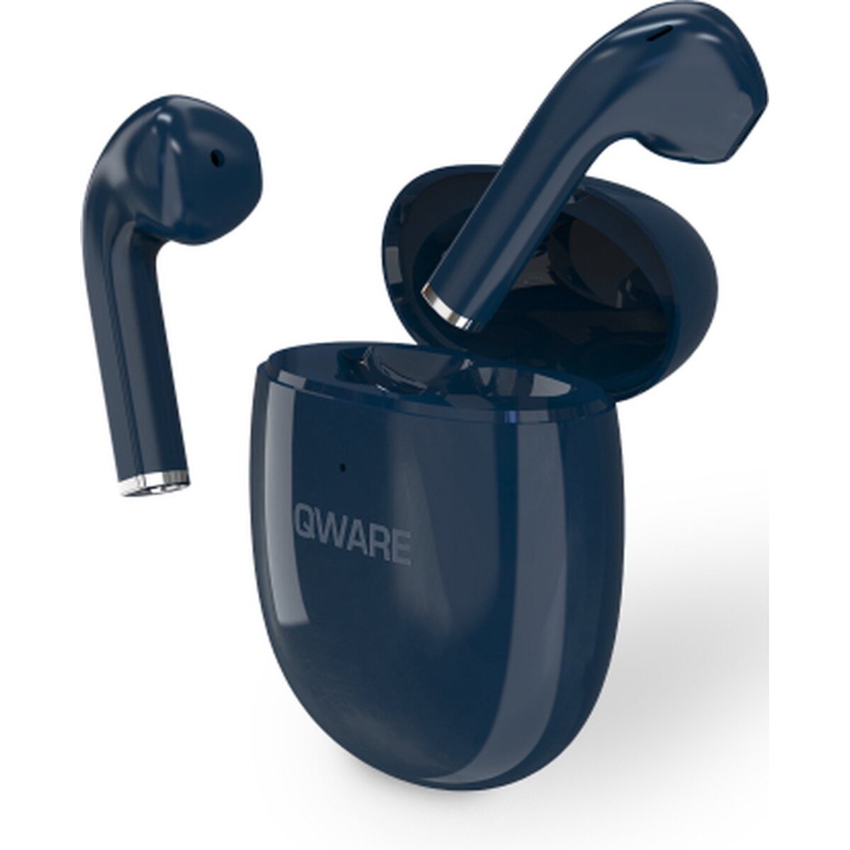 Qware Sound Ohrhörer – Bluetooth 5.0 Wireless Kopfhörer Blau Touch Control & Sprachassistent