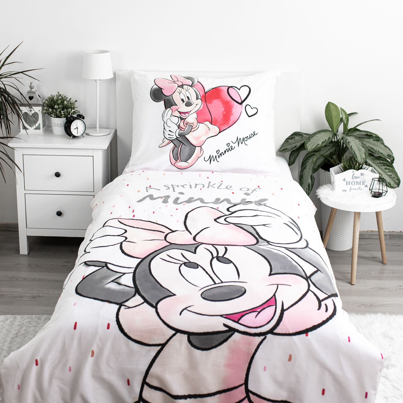 Disney Minnie Mouse Bettwäsche – Kuscheliges Baumwoll-Set 140x200 cm & 70x90 cm