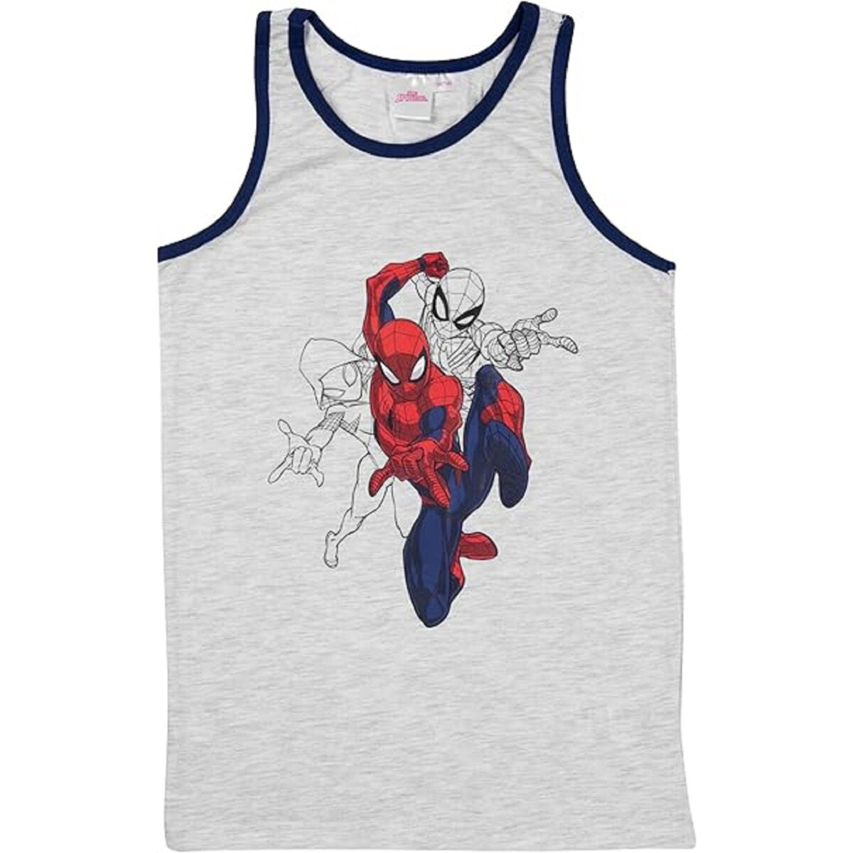 Spiderman 2er Pack Kinder Unterhemd – Bequeme Baumwolle Tank Tops