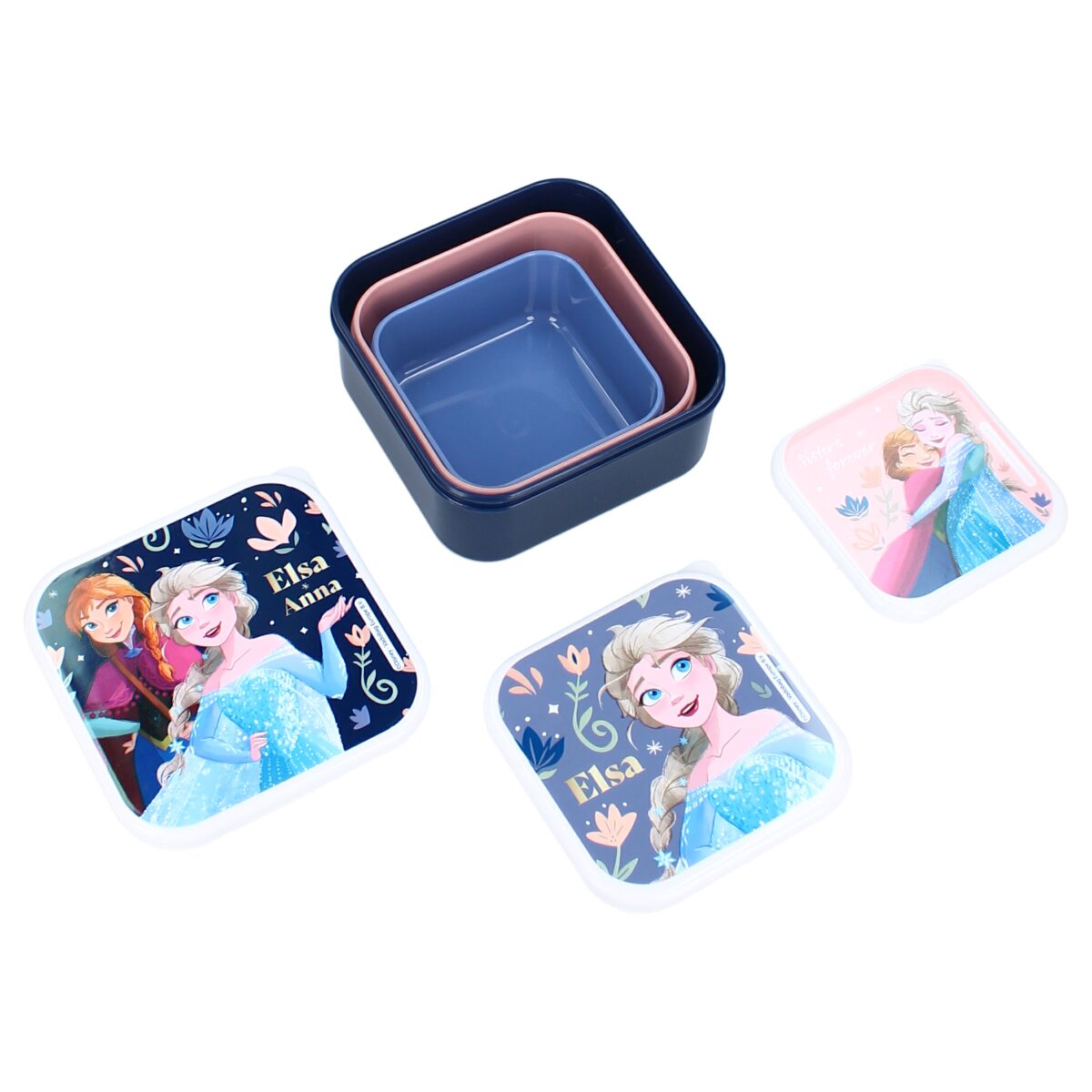 Frozen II Snackbox – 3-in-1 Brotdose mit Anna & Elsa für Kinder