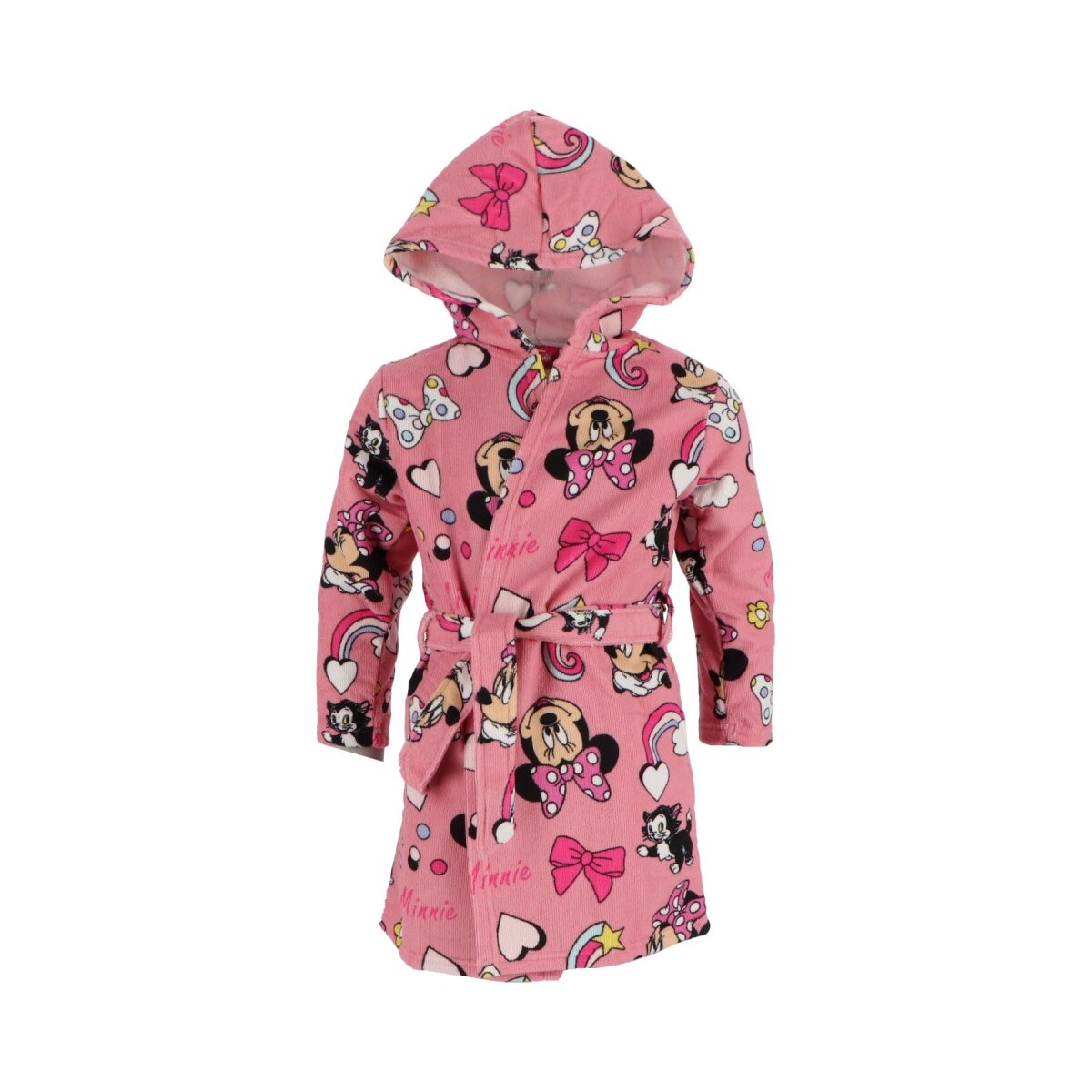 Disney Minnie Mouse Kinder Bademantel – Weicher Morgenmantel