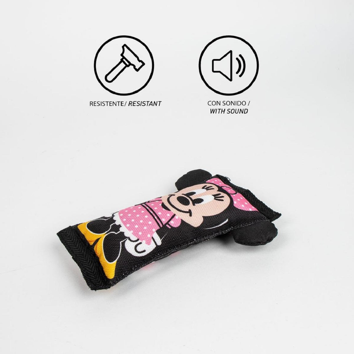 Disney Minnie Mouse Hundespielzeug mit Quietscher – Weiches Polyester für Spielspaß