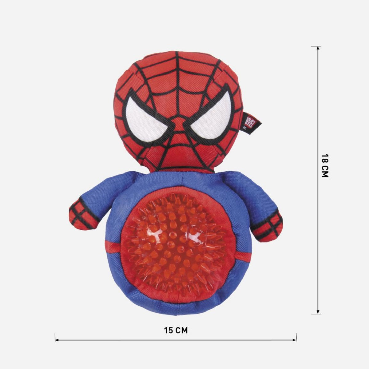 Spiderman Hundespielzeug – Weiches Kuscheltier mit integriertem Ball