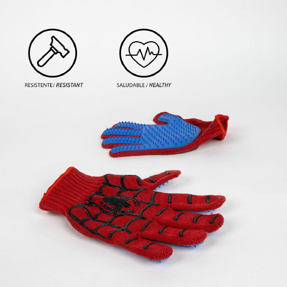 Spiderman Haustier-Bürstenhandschuh – 17 x 18 cm für glattes und glänzendes Fell