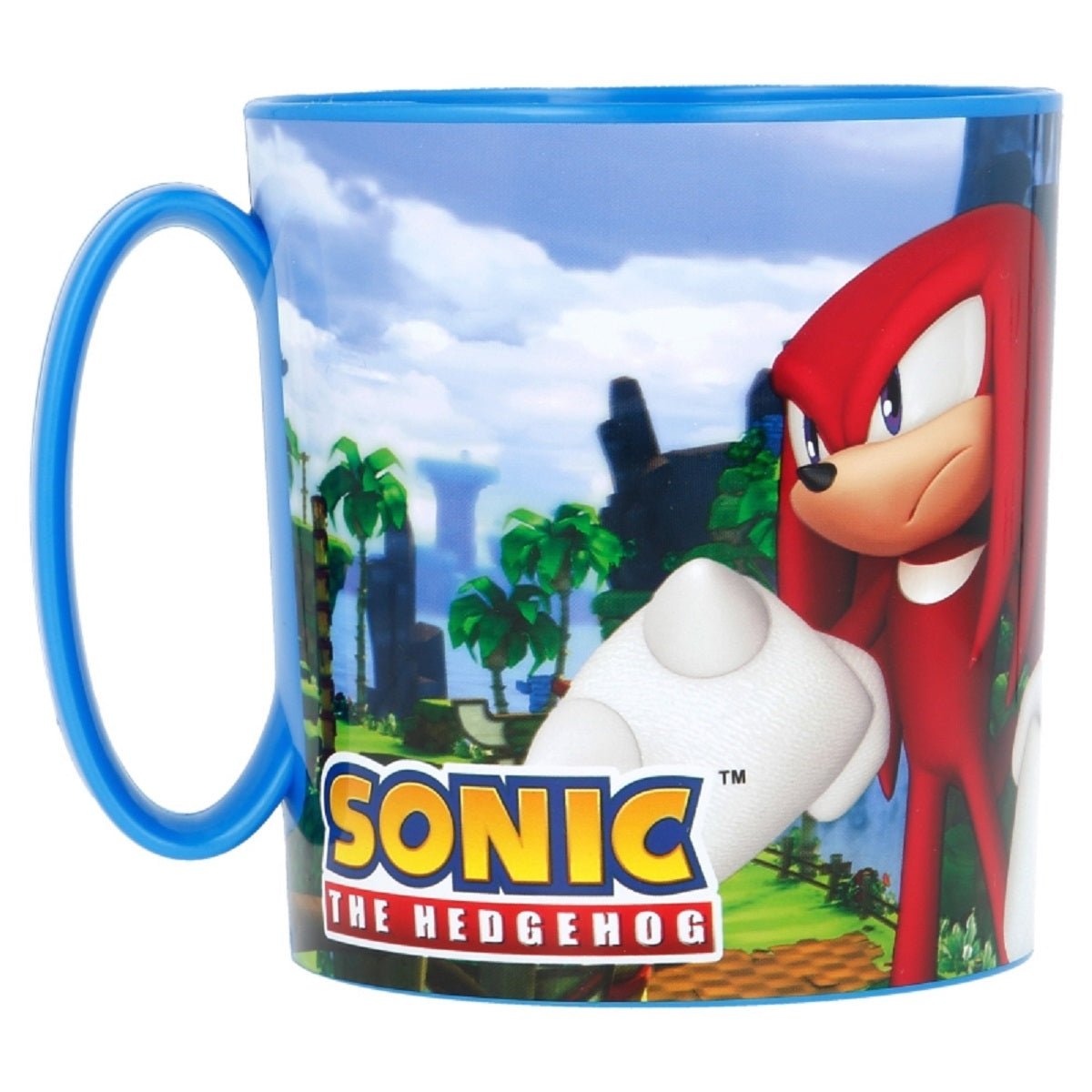 Sonic the Hedgehog Becher Mikrowellengeeigneter Kunststoffbecher 390 ml – Motivbecher für Kinder